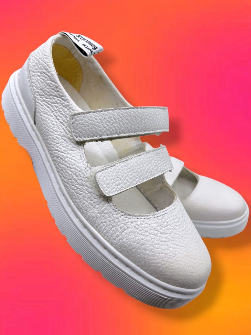 Dr Martens Mae Aunt Sally Temperley Mary Jane Leather Double Strap Shoes Flats